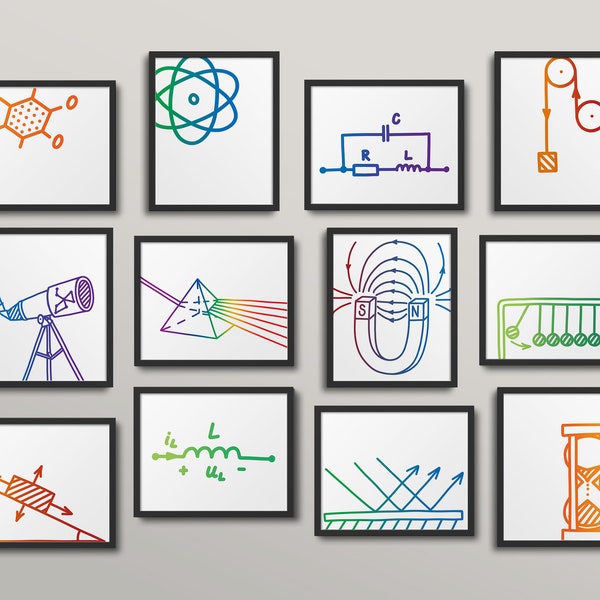 Physics Art Etsy