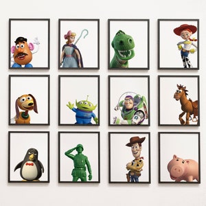 Toy Story Gallery Wall - Classroom Decor,  Kindergarten, 1st Grade, nursery, kid&#39;s bedroom, buzz woody bo peep digital instant download