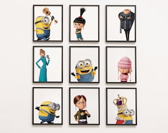 Despicable Me Gallery Wall - Classroom Decor,  Kindergarten, 1st Grade, nursery, kid's bedroom, gru