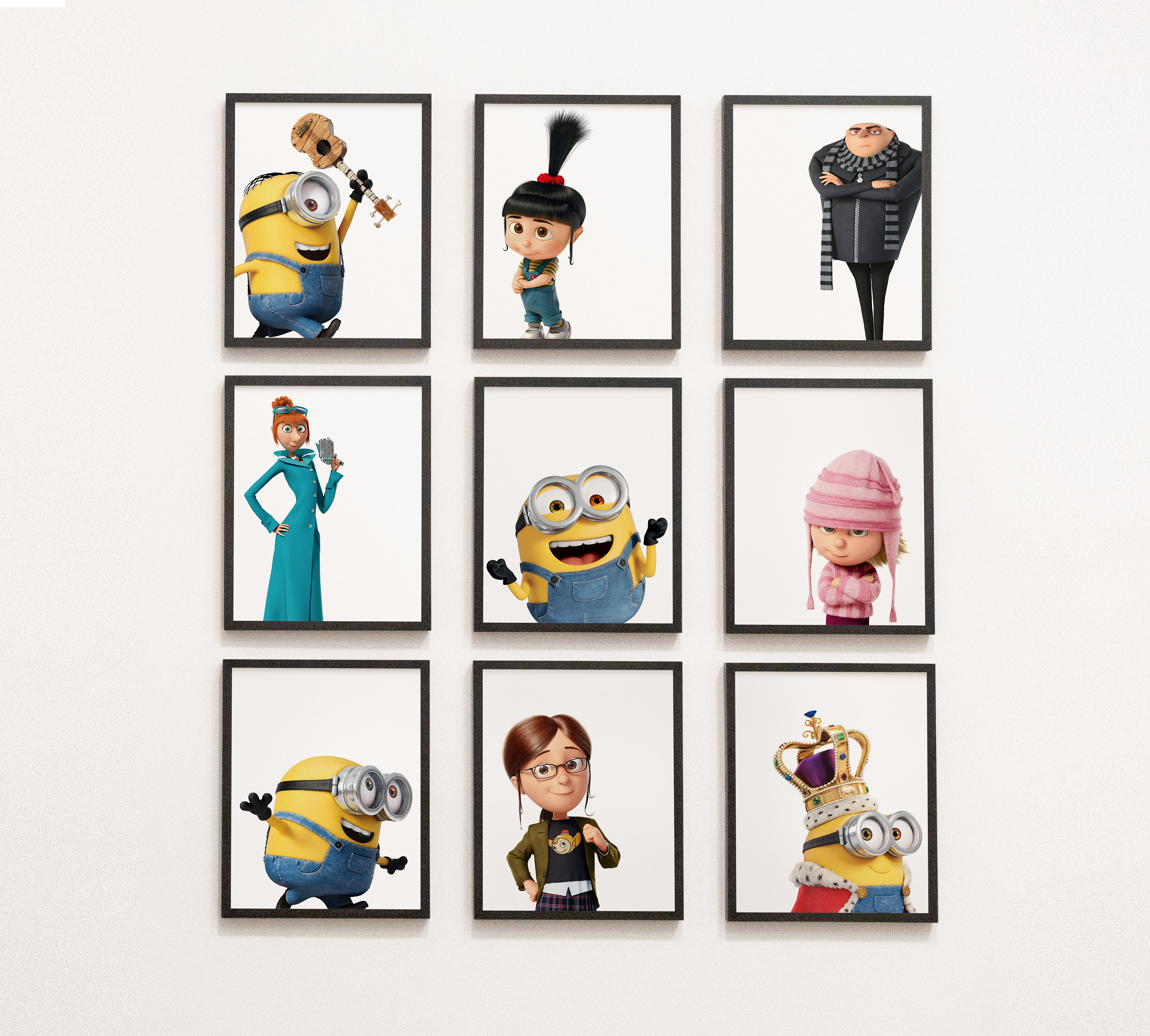 Despicable Me Gallery Wall - Classroom Decor,  Kindergarten, 1st Grade, nursery, kid's bedroom, gru