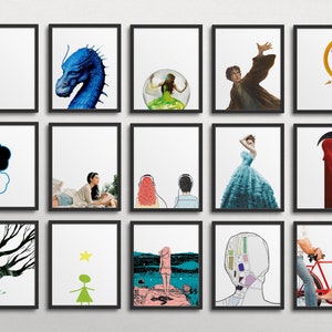 YA Lit Books Gallery Wall - Classroom Decor, middle school, high school, english class, classroom art, digital printable instant download
