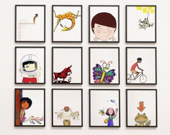 Growth Mindset SEL Gallery Wall, Social Emotional Books Elementary School Counselor's Office Therapist Psychiatrist psychologist