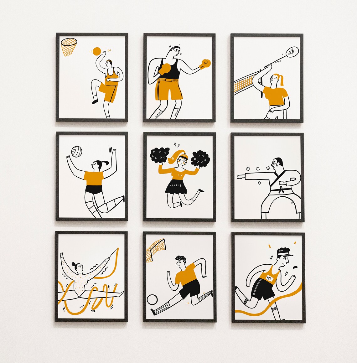 Sports Gallery Wall Physical Education Gym Locker Room Etsy