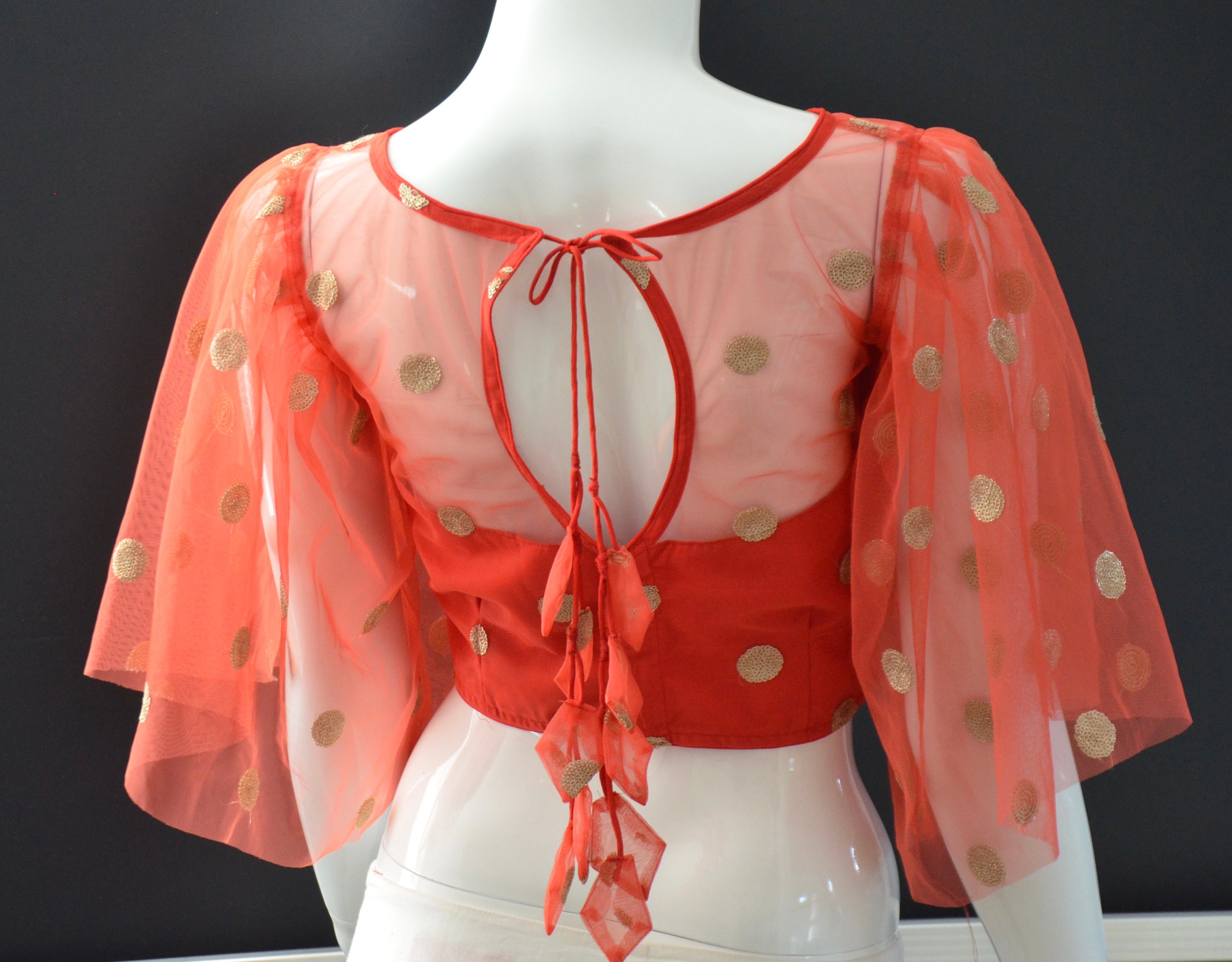 net blouse astin design