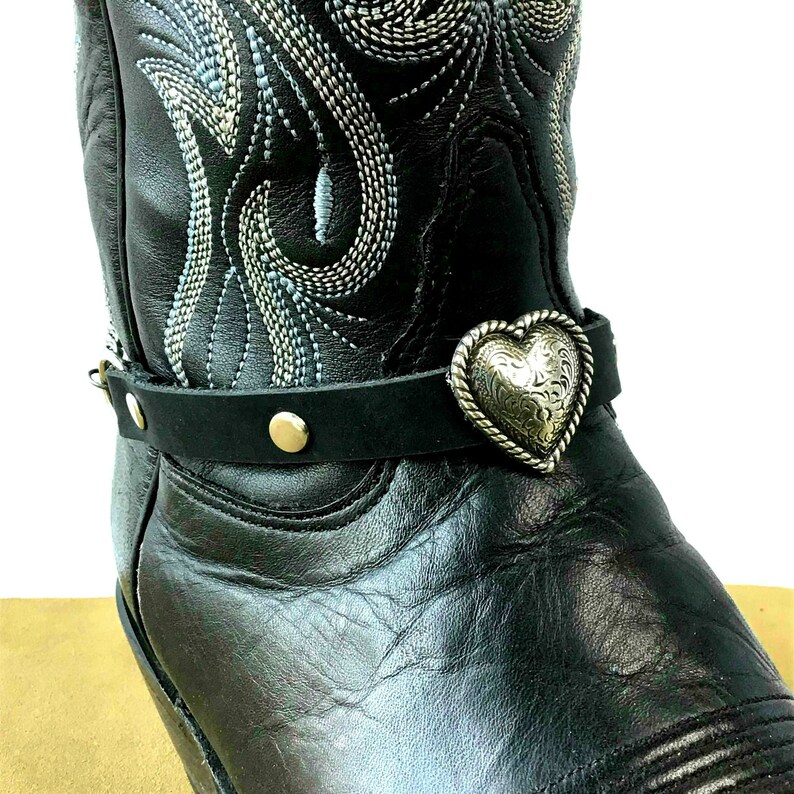 silver biker boots