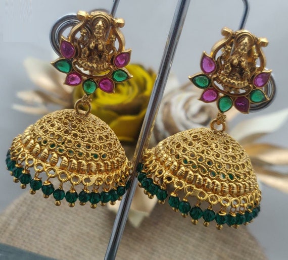 Big golden shop jhumka