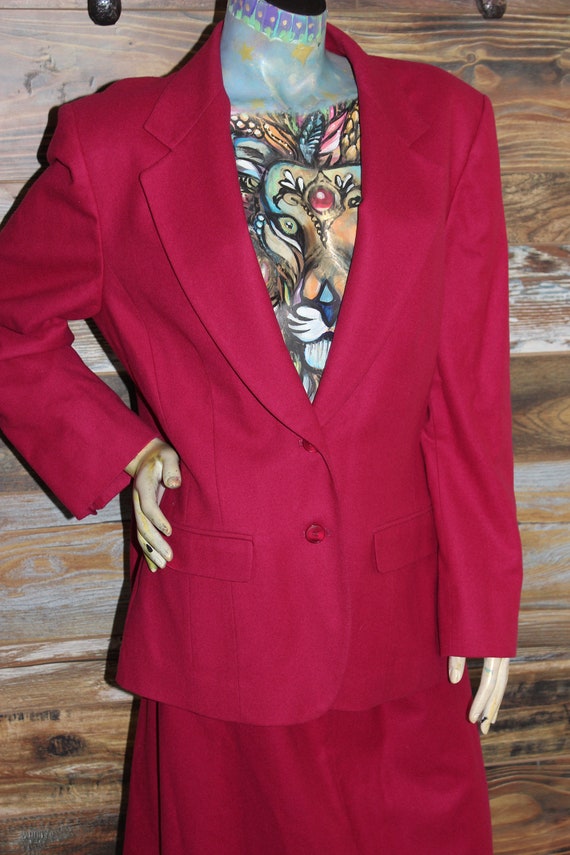 Pendleton Woolen Mills 100% Wool Blazer Skirt Suit