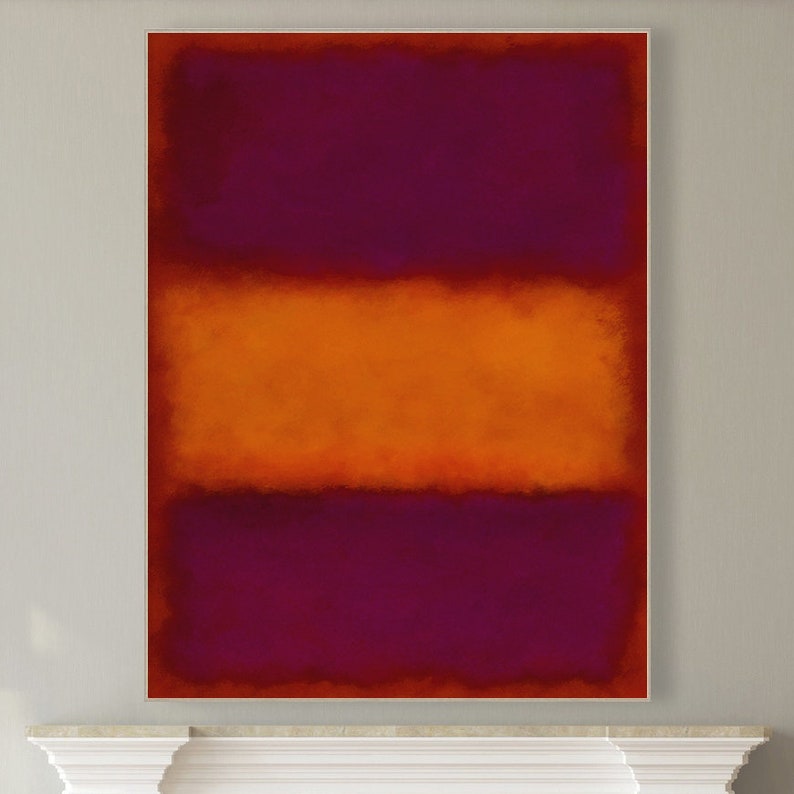 Contemporary Art Abstract Expressionism Color Field Acrylic Etsy