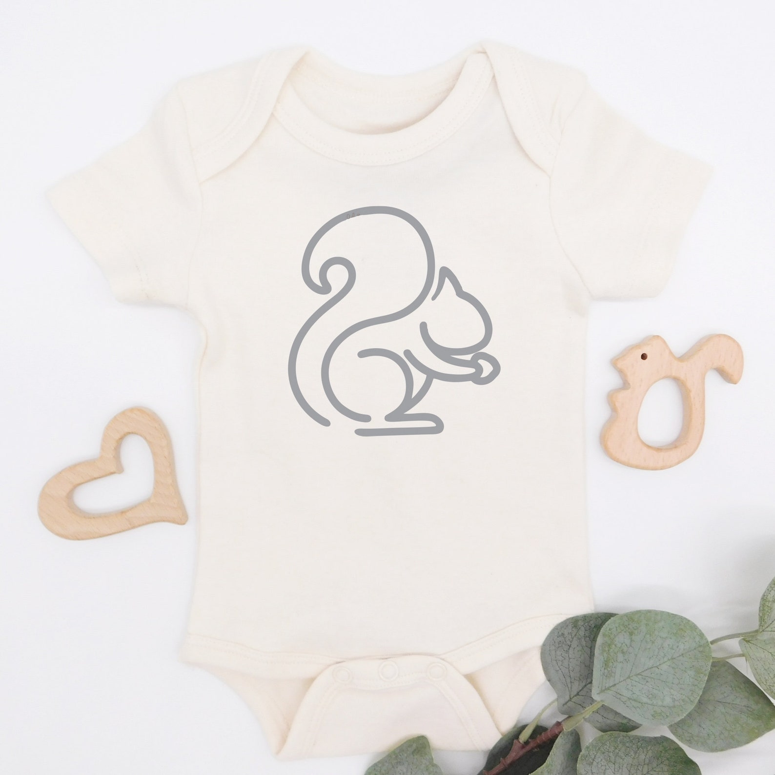 Squirrel Baby Bodysuit Organic Baby Clothes Newborn Coming Etsy