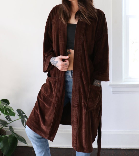 Vintage Brown Terry Robe