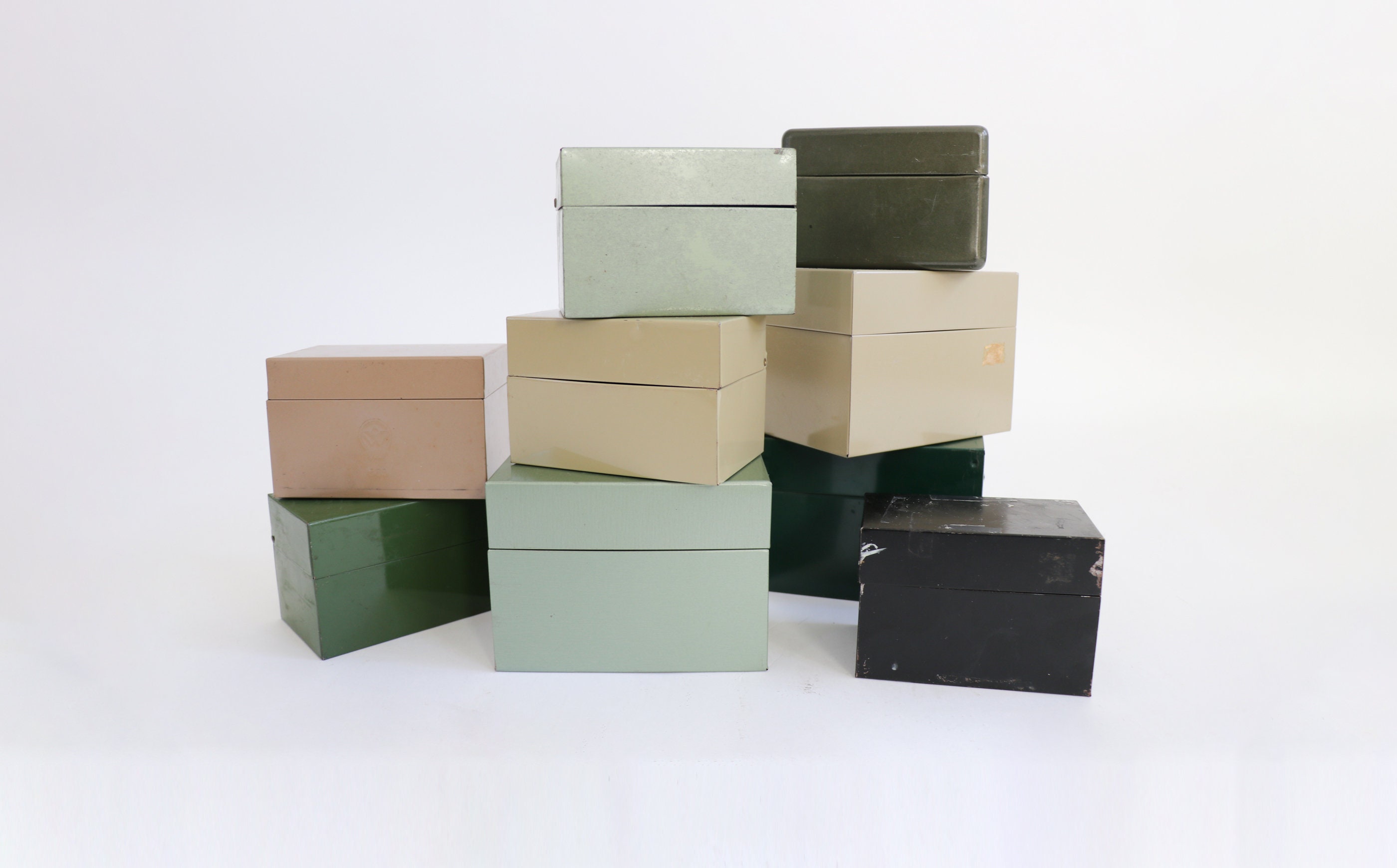 Metal Index Card box for 4X6 cards-double drawer - Nex-Tech Classifieds