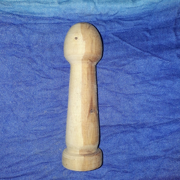 Wooden Dildo. Stubby.