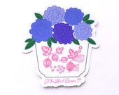 Pyrex Pink Gooseberry Floral Vinyl Sticker