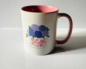 Pyrex Gooseberry Pink Floral Mug