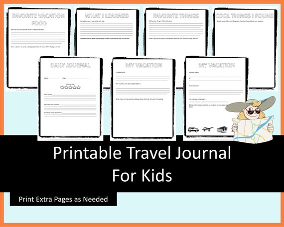 Stampa il diario di viaggio per bambini •