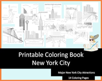 New York City trip  kids travel coloring pages, printable coloring kids travel activities, homeschool printables, learning activities