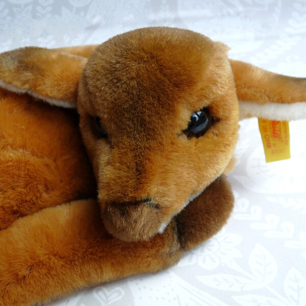 STEIFF Fawn ~ Plush Baby Deer with Button and Tag in Ear ~ Number 071157 ~ Germany