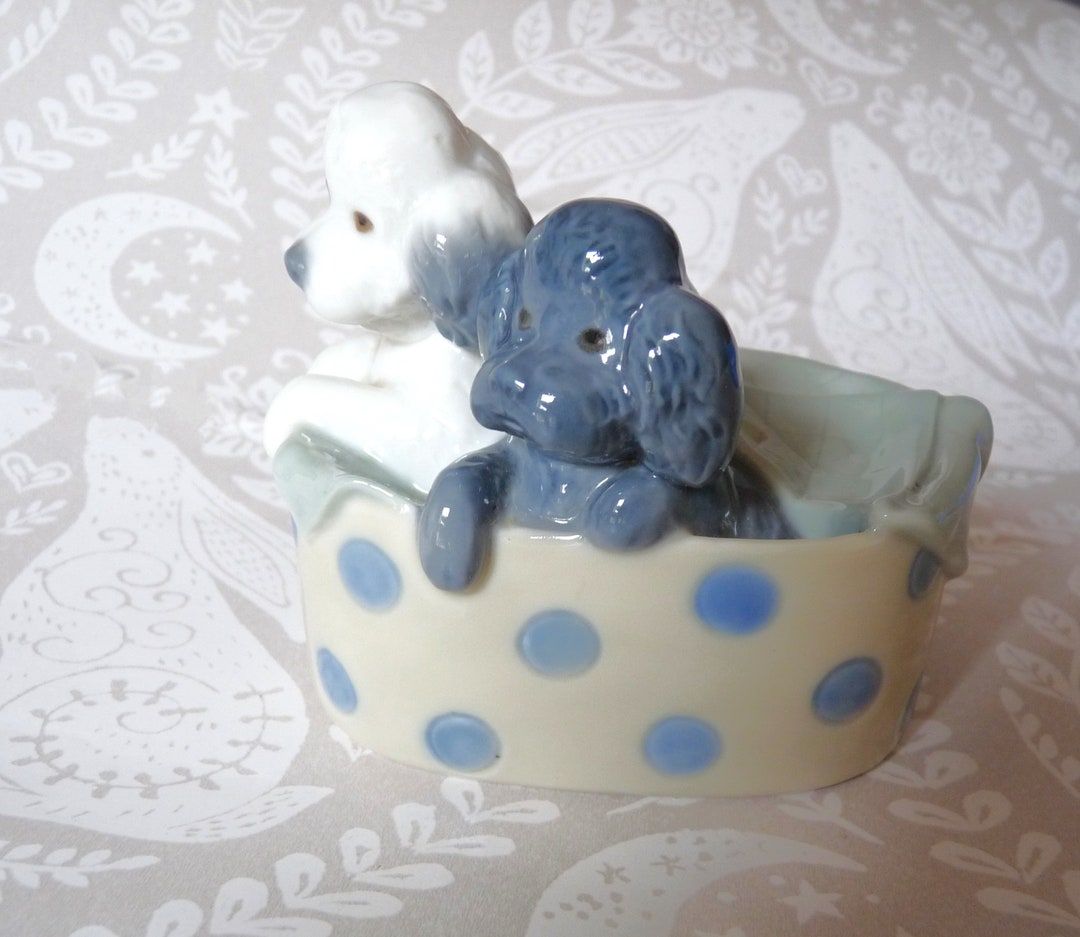 NAO by LLADRO / Porcelain Poodles Figurine / Two Cute Poodle Etsy
