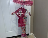 Dia de Los Muertos Doll sugar doll paper mache Sugar Skull statue 39 X10