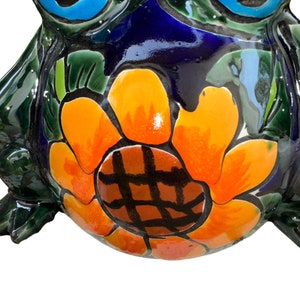 Frogs Rana Talavera small planter multicolored with flowers image 7