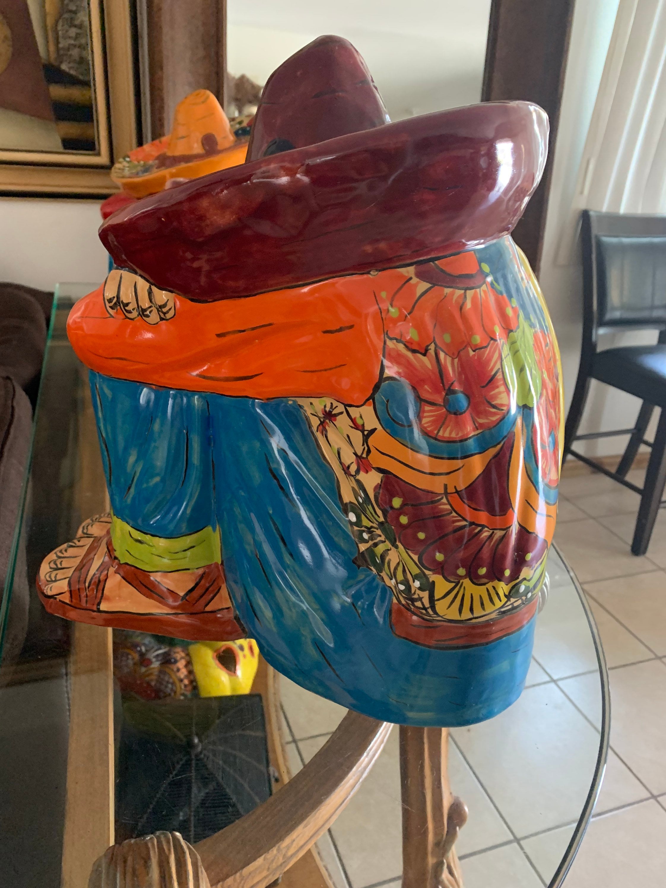 Statue Talavera Panchito Sleeping Mexican Man Extra Lager Made Etsy