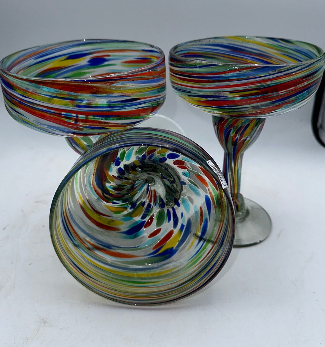 Hand Blown Margarita Glasses