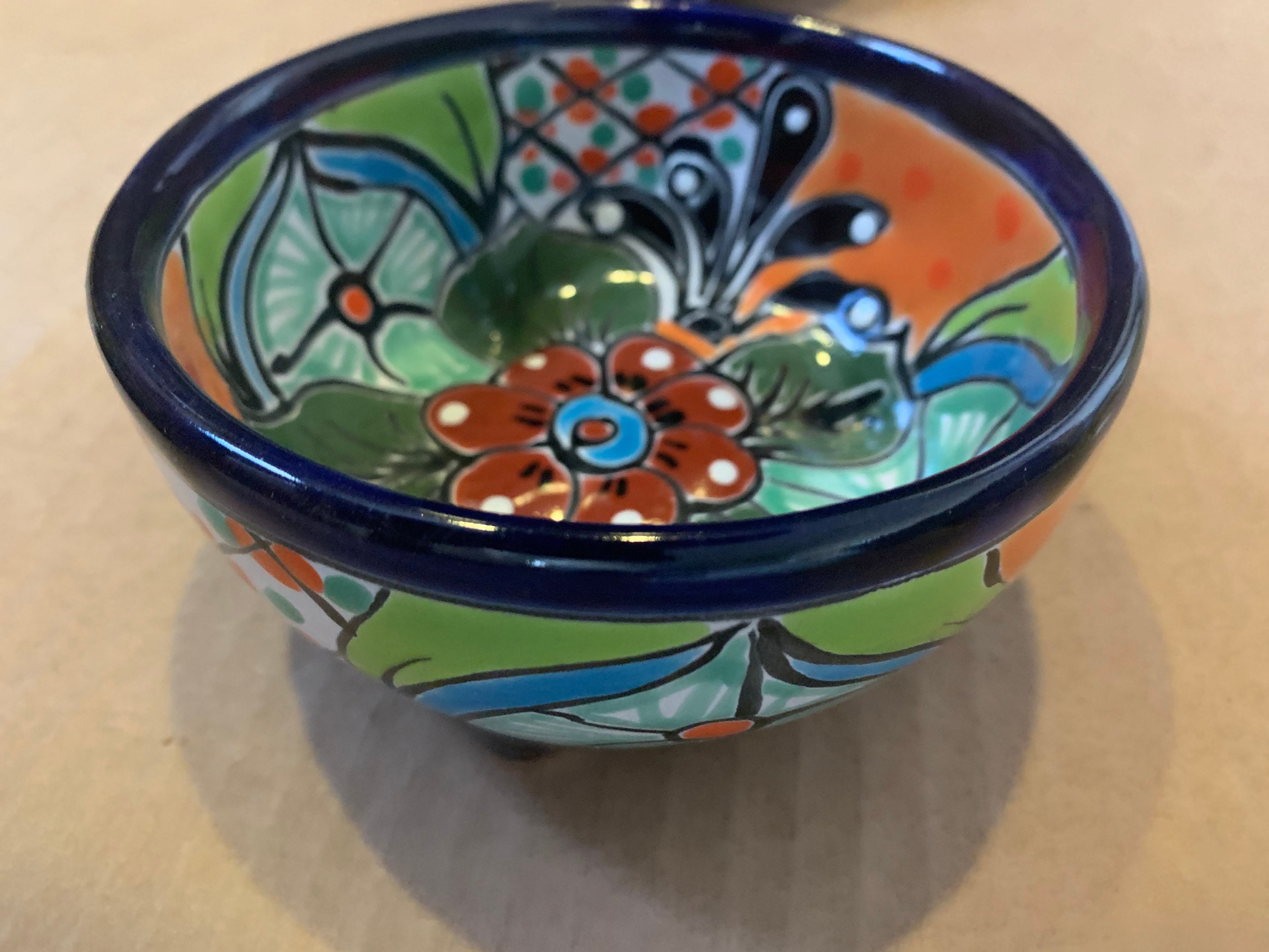 タラベラボウル 4個セット メキシコ陶器 セラミック 民芸品
