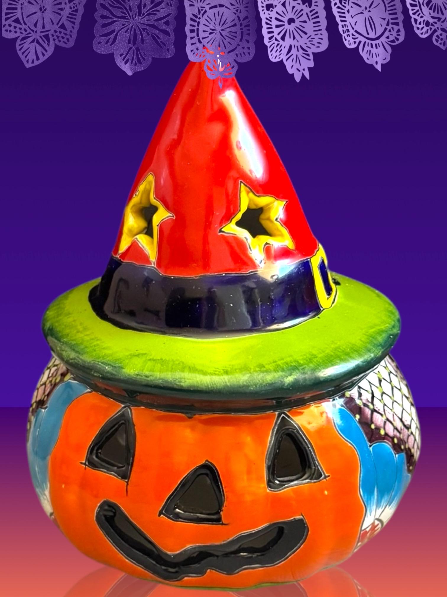 タラベラ パンプキン ジャック・オー・ランタン キャンドルホルダー