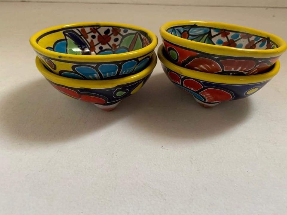 Talavera Salsa Bowls Multicolored Small 4 Diameter / - Etsy