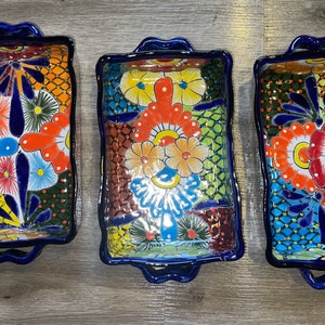Hand-Painted Talavera Casserole Dish: Mexican Folk Art Baking Pan (11&quot;x8&quot;)