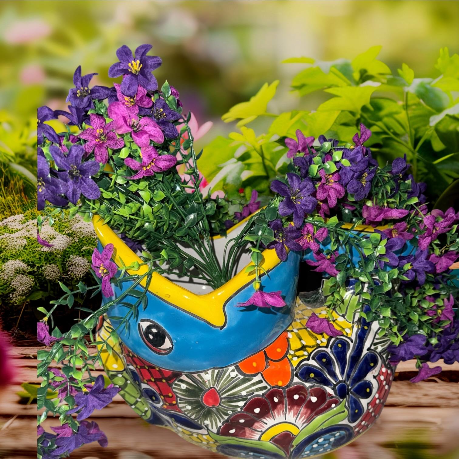 Planter Big Fish Talavera Variety of Multicolored 18x 11 Extra Large -  Etsy