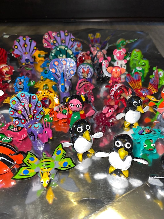 20 Hand-painted Animal Alebrije Bobble Heads: Mexican Folk Art - Etsy