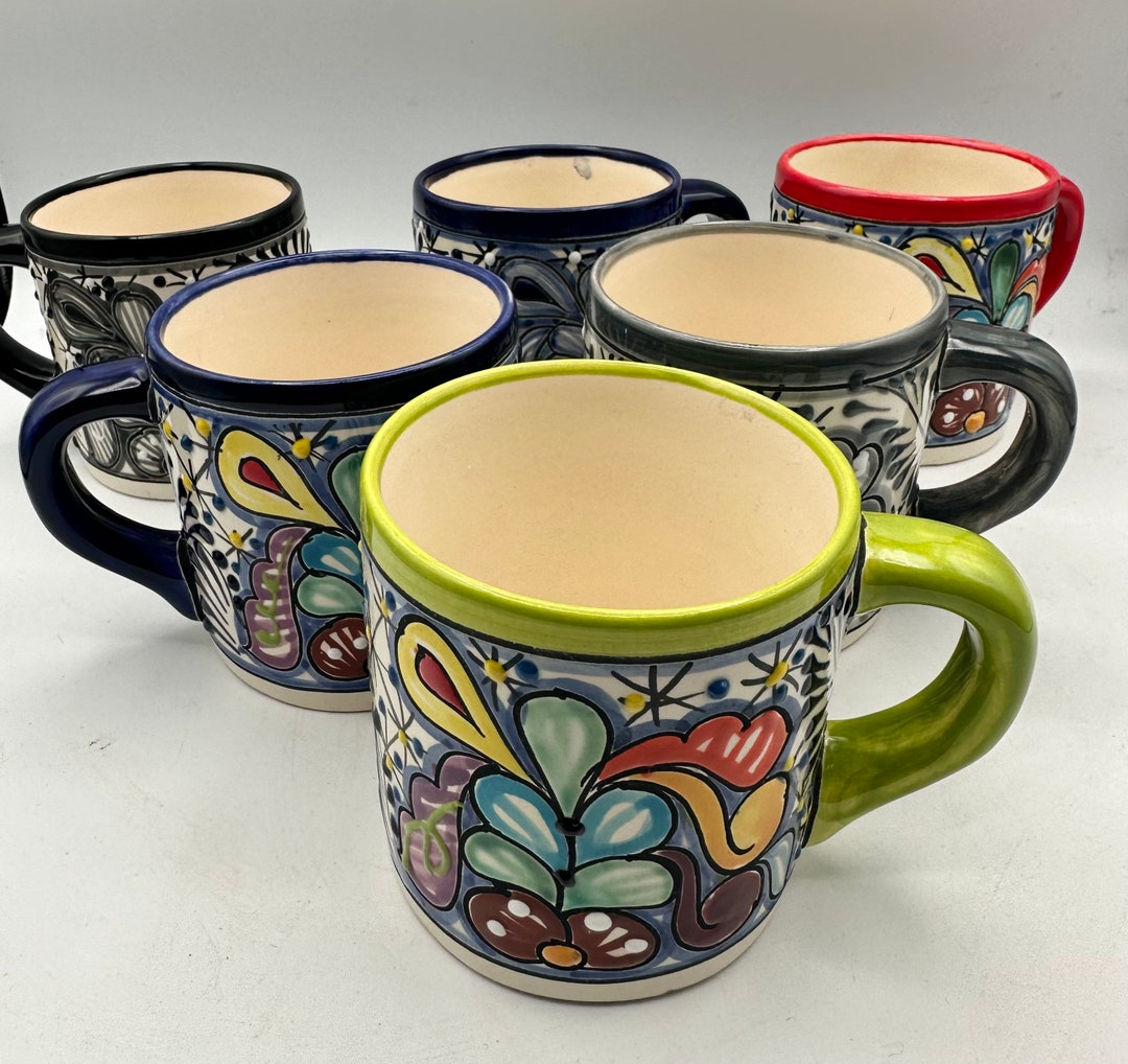 Mugs très grande taille mexicaine Talavera une grande tasse de thé ou de  café 4,5 x 4 po. 18 oz -  France