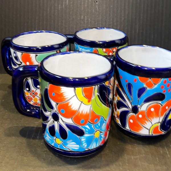 Mugs Talavera extra large Mexican a large cup of tea or coffee 4.5X4” 18 oz
