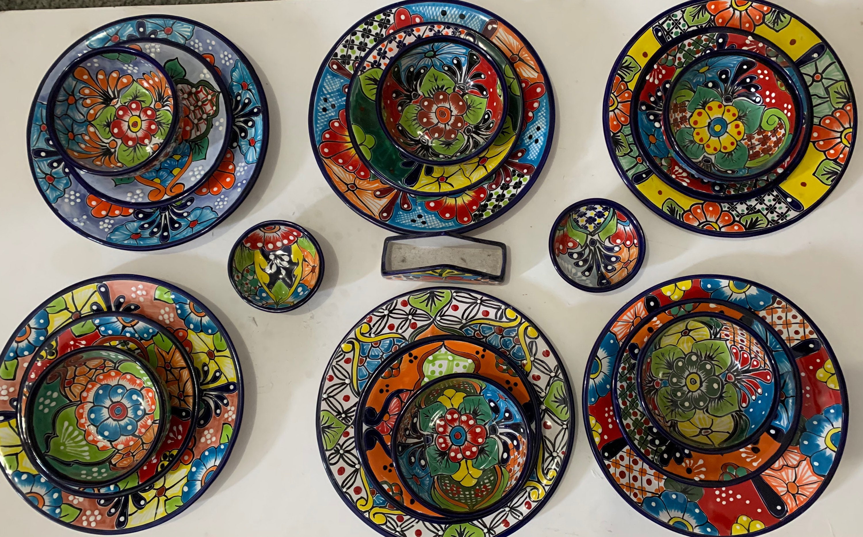 Mexican style top dinnerware sets