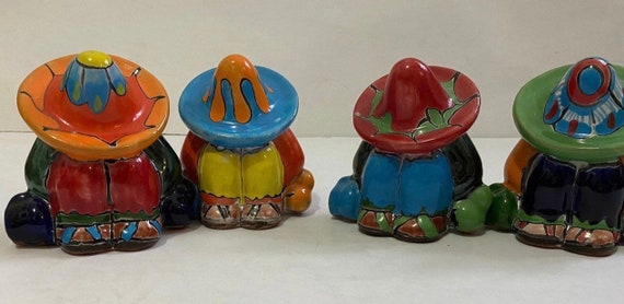 Panchito Small Mexican Talavera Pottery Sleeping Sombrero Man