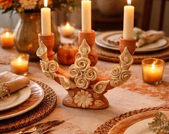 Kandelaar - elegante kandelaar voor 3 kaarsen voor eetkamerdecoratie