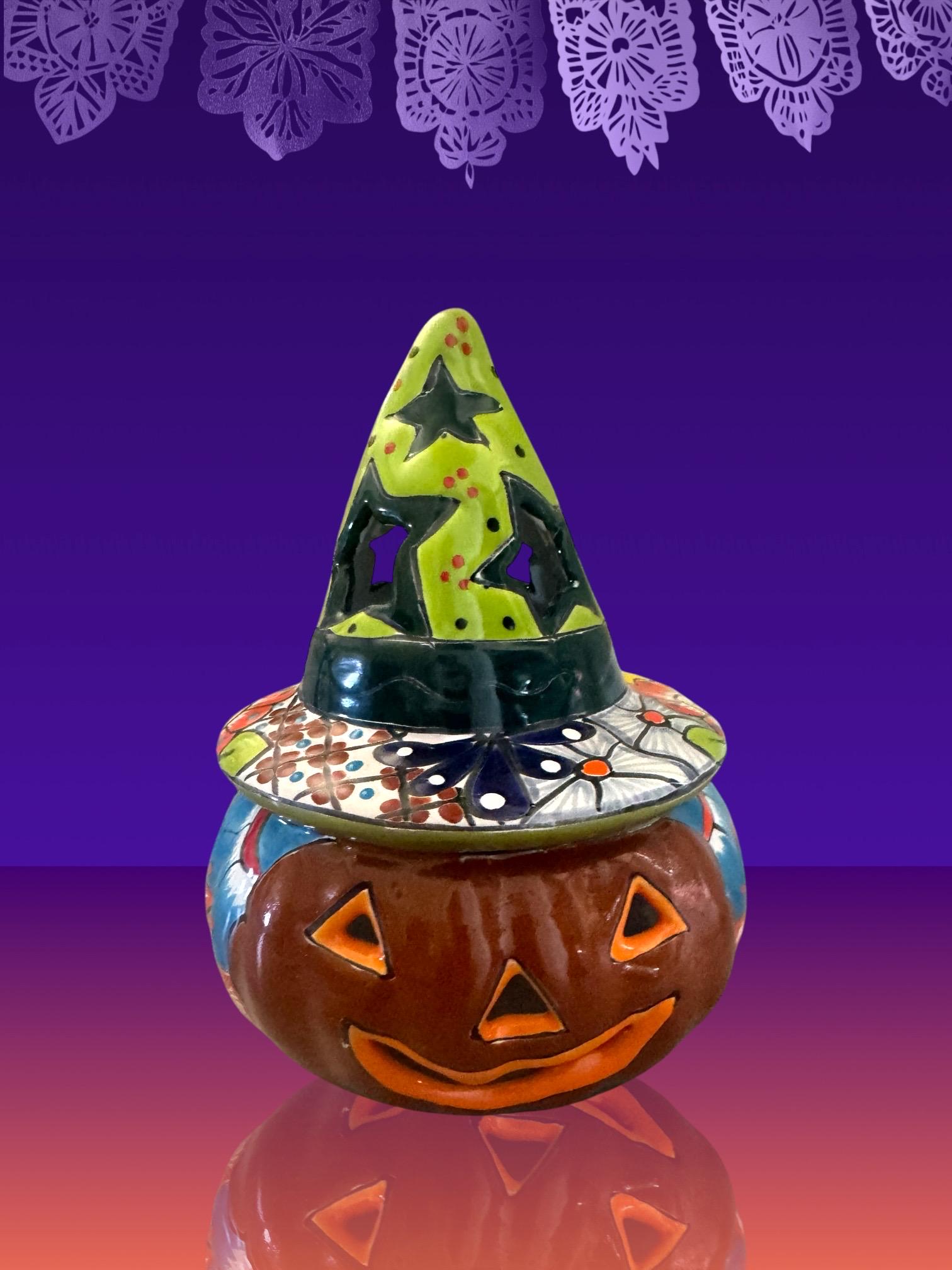 タラベラ パンプキン ジャック・オー・ランタン キャンドルホルダー