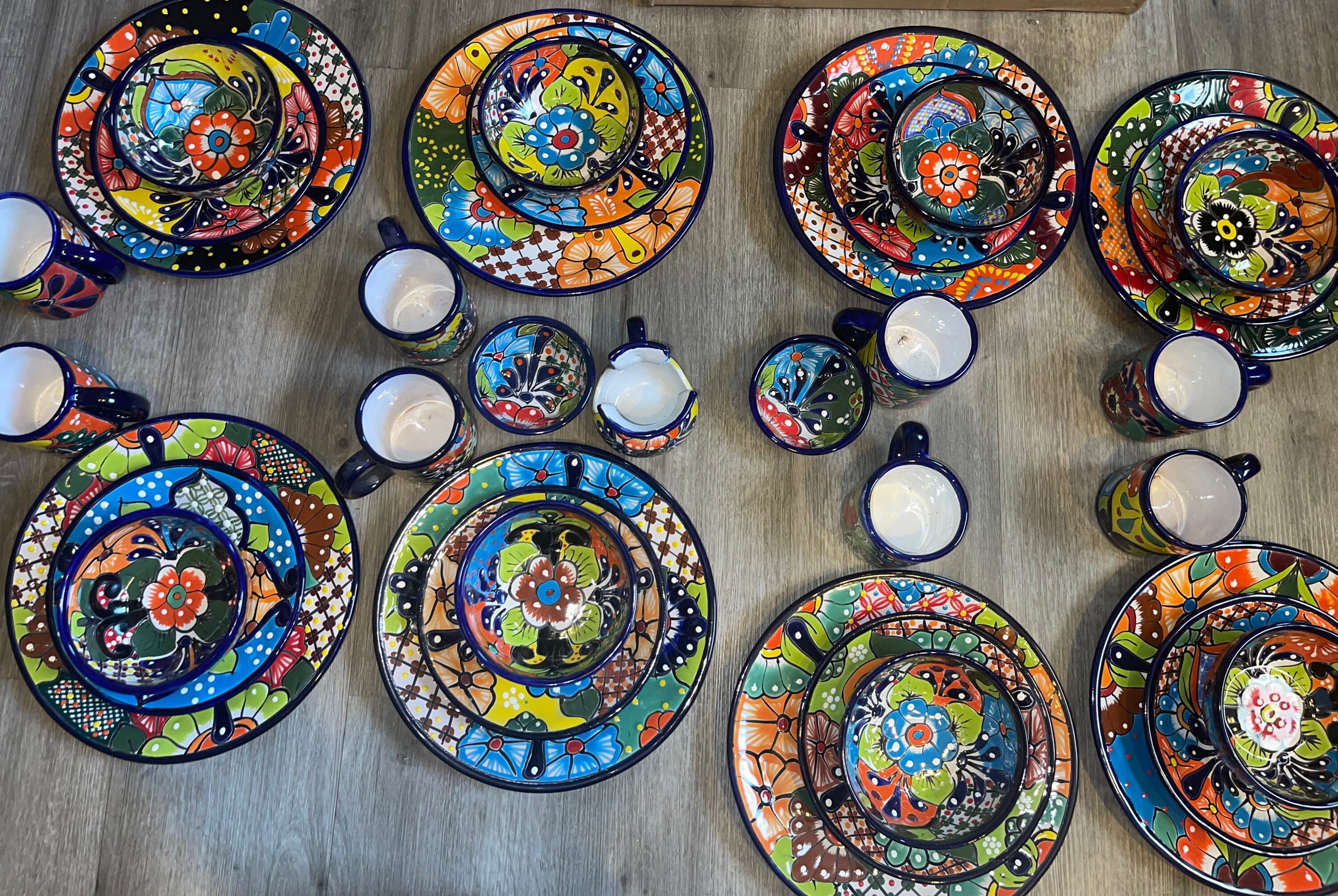 Mexican style top dinnerware sets