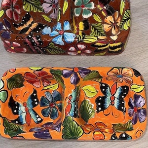 Talavera Dog Bowl: Dual Ceramic Water and Food Dish