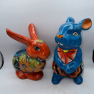 Talavera Rabbits Planters Ceramic Beautiful Cute Planters - Etsy
