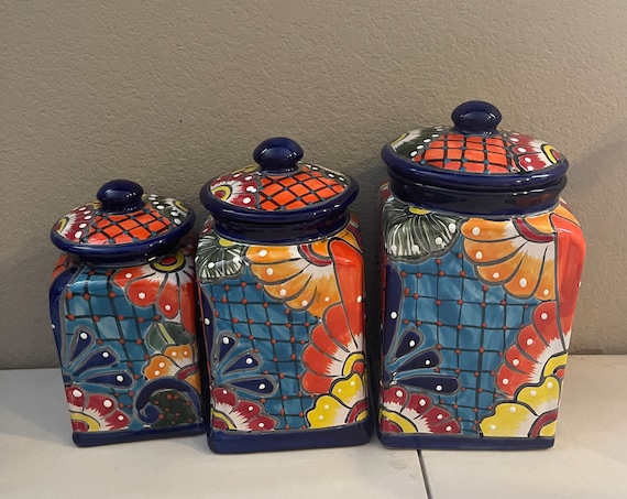 Mexican Paper Flowers and Talavera Pottery by Elizabeth Rose