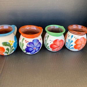 Jarrito mugs Mexican Handcrafted Clay Pottery coffee mugs clay Pottery set of Mexican a large cup of tea or coffee hot coco image 1