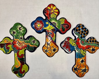 Talavera Crosses for wall large multicolored beautiful colors