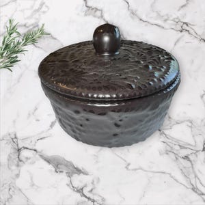 Tortilla Talavera black Holder Hand-Painted, Warm Pita Bread Server