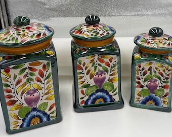 Vintage 4pc Lincoln Beautyware Canister Set - Metal, Flour, Sugar