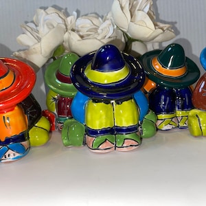 Panchito Sleeping Mexican man statue so cute great as party favor or table setting  on Taco tuesday get into fiesta 5”X 5”