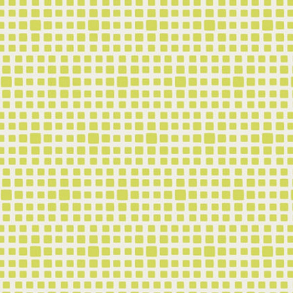 Squared Elements -Lemongrass- von Art Gallery Fabrics