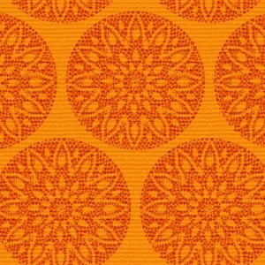 Apricot Floral Folk Art DCX9794-APRI by Michael Miller Fabrics