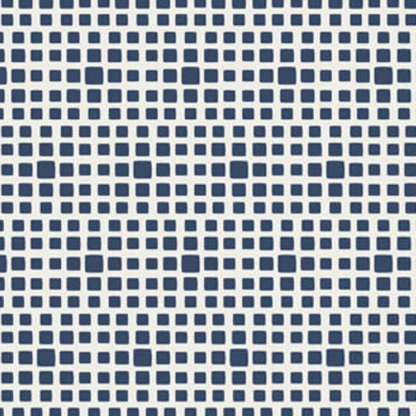 Squared Elements -navy- von Art Gallery Fabrics